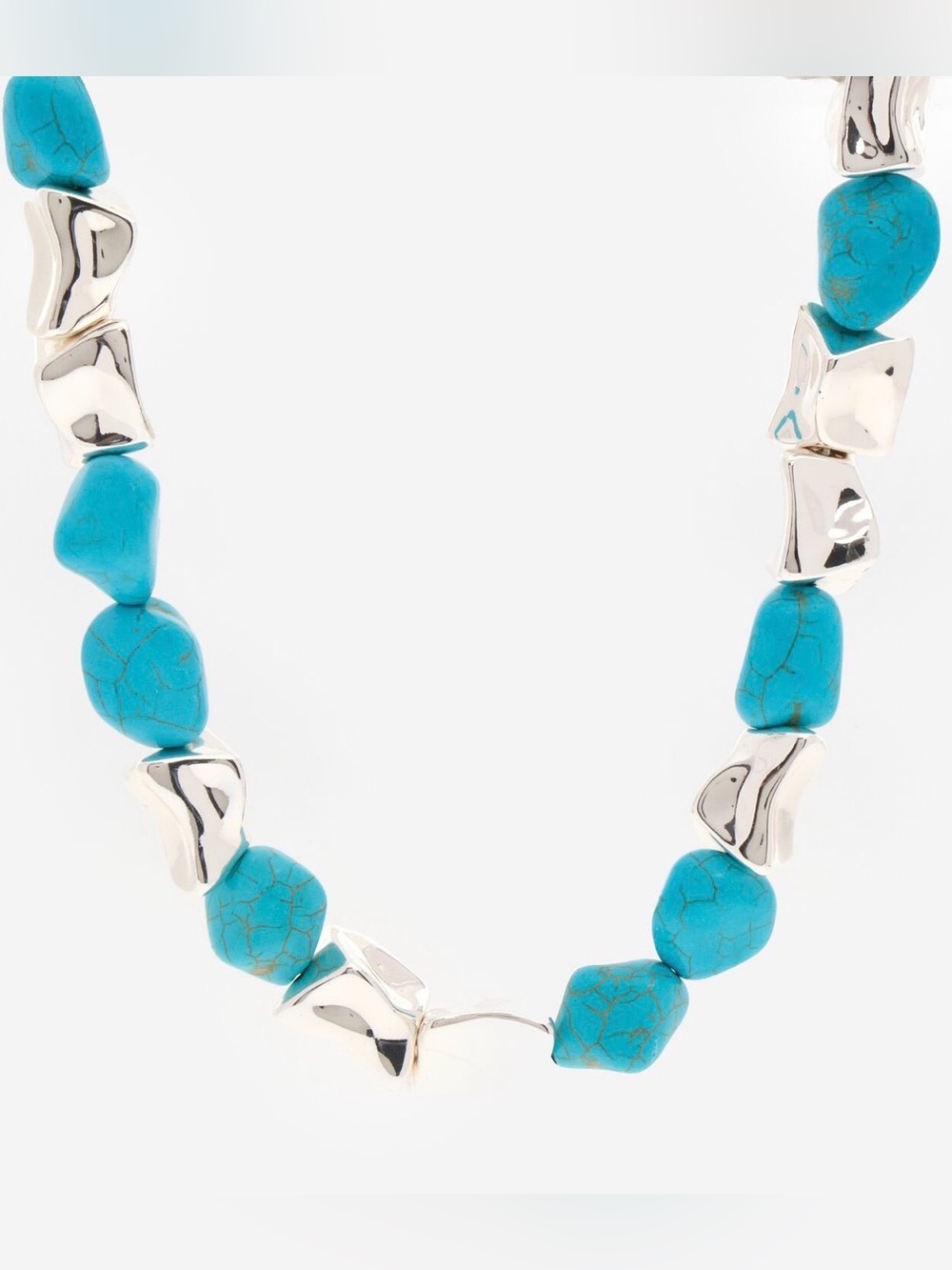 NWT ⚜️🩵⚜️ True To Form Sterling Silver Plated Turquoise Stone Necklace